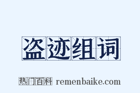 盗迹组词是什么意思的图片
